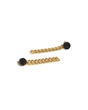 ZARUX Cuban Drop Earrings - Metallic