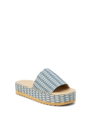 Matisse Del Mar Platform Slide Sandal - Blue