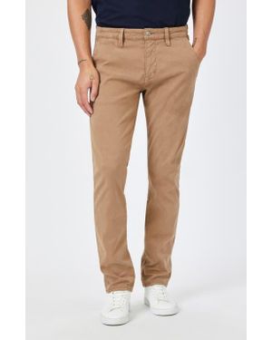Mavi Milton Slim Straight Leg Chino Pants - Brown