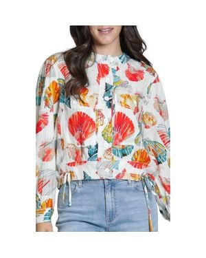 Apny Seashell Print Woven Shirt - Red