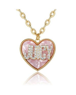 Juicy Couture Juicy Heart Pendant Necklace - Pink