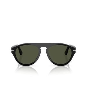 Persol 53Mm Pilot Sunglasses - Green