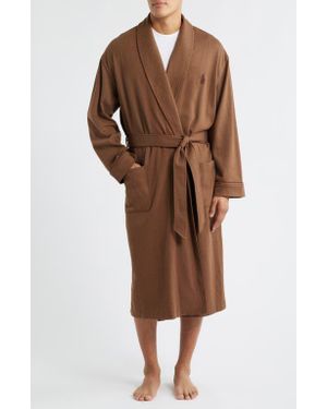Polo Ralph Lauren Herringbone Twill Robe - Brown