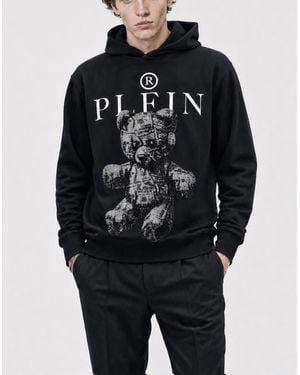 Philipp Plein Hoodie Sweatshirt Teddy - Black