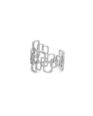 Retro Chic Roman Arc Bracelet - White