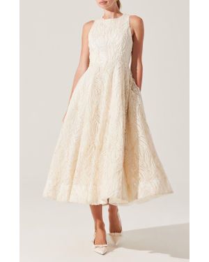 Astr Lillemor Texture Sleeveless Maxi Dress - Natural