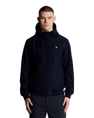 Lyle & Scott Mesh Lined Softshell Jacket - Blue