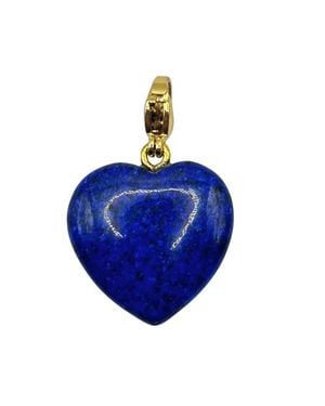 Holst + Lee Semi Precious Stone Heart Pendant - Blue