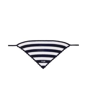 Maje Striped Knit Triangle - Blue