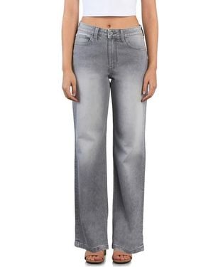 HINT OF BLU Classic Straight Leg Jeans - Gray