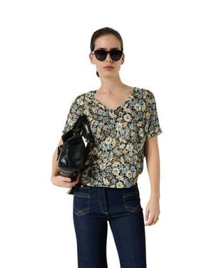 Gerard Darel Malinae Floral Print T-Shirt - Blue