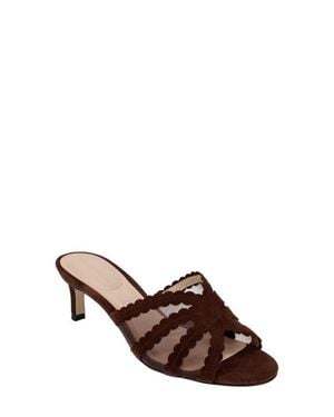 Pelle Moda Vione Kitten Heel Slide Sandal - Brown