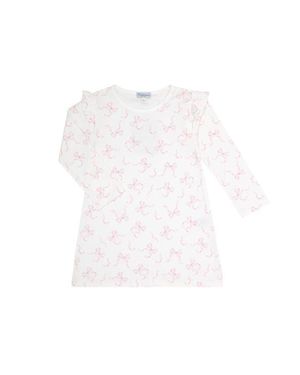 Nellapima Charming Bows Print Playtime Dress - White