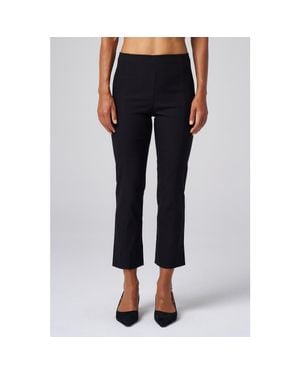 Franne Golde Cropped Stretch Magic Pant - Black