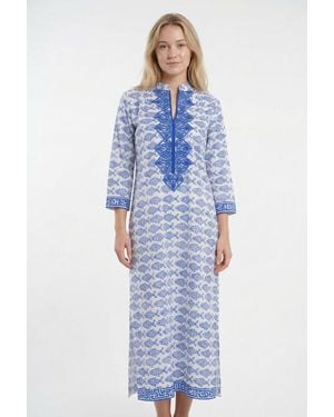 Ro's Garden Clorinda Long Kurta - Blue