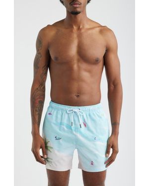 MAVRANS Jet Ski Island Swim Trunks - Blue