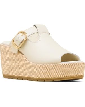 Sorel Sunpeak Platform Wedge Sandal - White