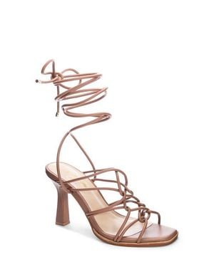 42 GOLD Lava Ankle Tie Sandal - Pink
