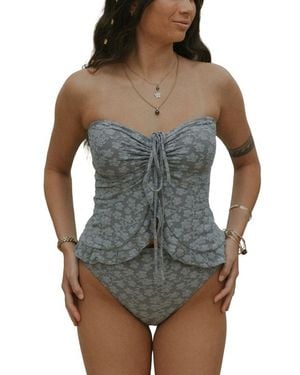 Geode Swimwear Sierra Top - Gray