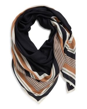Rag & Bone Lina Striped Modal Scarf - Black
