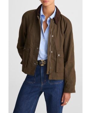Madewell Waxed Zip Jacket - Black