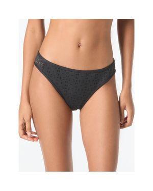 MICHAEL Michael Kors High Leg Bikini Bottom - Multicolor