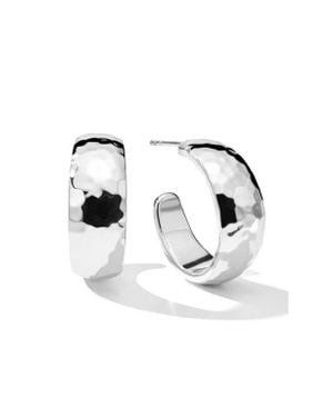 Ippolita Classico Hammered Hoop Earrings - Metallic