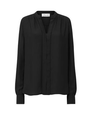 Callas Milano Athena Relaxed Fit Athena Long Sleeve Shirt - Black