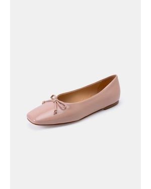 Bells & Becks Felicia Square Toe Ballerina Flat - White