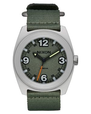 Nixon Clutch Webbing Strap Watch, 42Mm - Gray