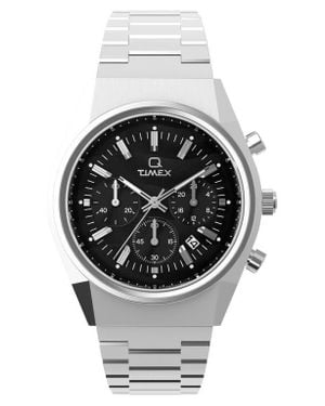 Timex Q Falcon Eye Bracelet Chronograph Watch, 40Mm - Gray