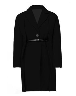 Chuks Collins Kate Middleton Classy Trench Coat - Black