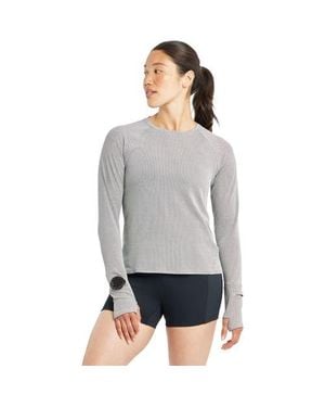 Oiselle Flyout Long-Sleeve Shirt - Gray