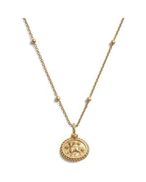 Awe Inspired Zodiac Pendant Necklace - Metallic
