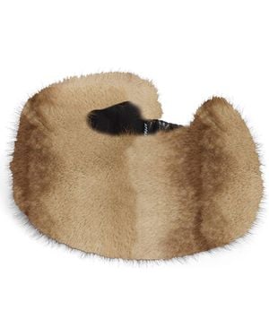 Apparis Eleni Pluche Faux Fur Headband - Natural