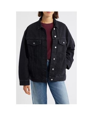 Mavi Luna Denim Trucker Jacket - Black