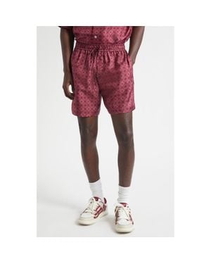 Amiri Ma Quad Silk Bowling Shorts - Red