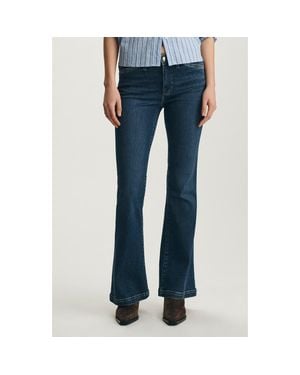 Mavi Sydney Mid Rise Flare Jeans - Blue