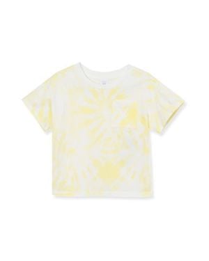 Lands' End Girls Meet And Greet Pocket Tee - Yellow