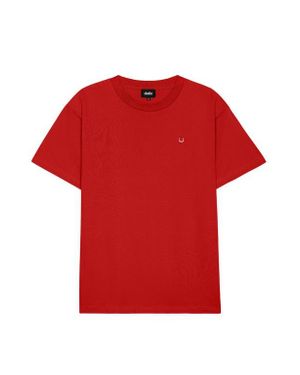 Alix Lil Smile Heavy Weight Cotton Tee - Red