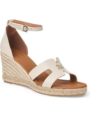 Bruno Magli Dina Ankle Strap Wedge Sandal - Metallic