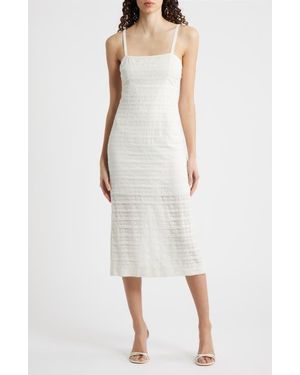 LoveShackFancy Verna Embroidered Lace Cotton Dress - White