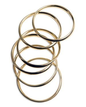 Mango Set Of Six Bangle Bracelets - Metallic