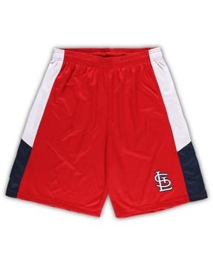 Profile St. Louis Cardinals Big & Tall Team Shorts - Red