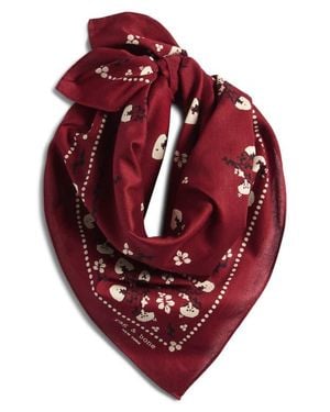 Rag & Bone Floral Western Bandana - Red