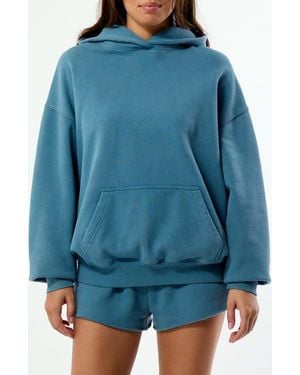 PacSun Core Washed Fleece Hoodie - Blue