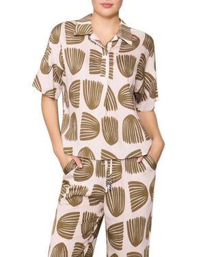 MELLODAY Easy Woven Pullover Shirt - Multicolor