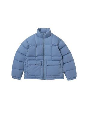 vowels Puffer Jacket - Blue