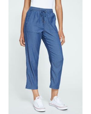 UNIVERSAL STANDARD Perfect Tencel Chambray Pants - Blue