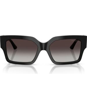 Jimmy Choo 55Mm Rectangular Sunglasses - Brown